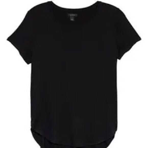 Halogen Plus Size Pima Cotton Black Short Sleeve Crewneck T Shirt. Size 2X. - Picture 1 of 7